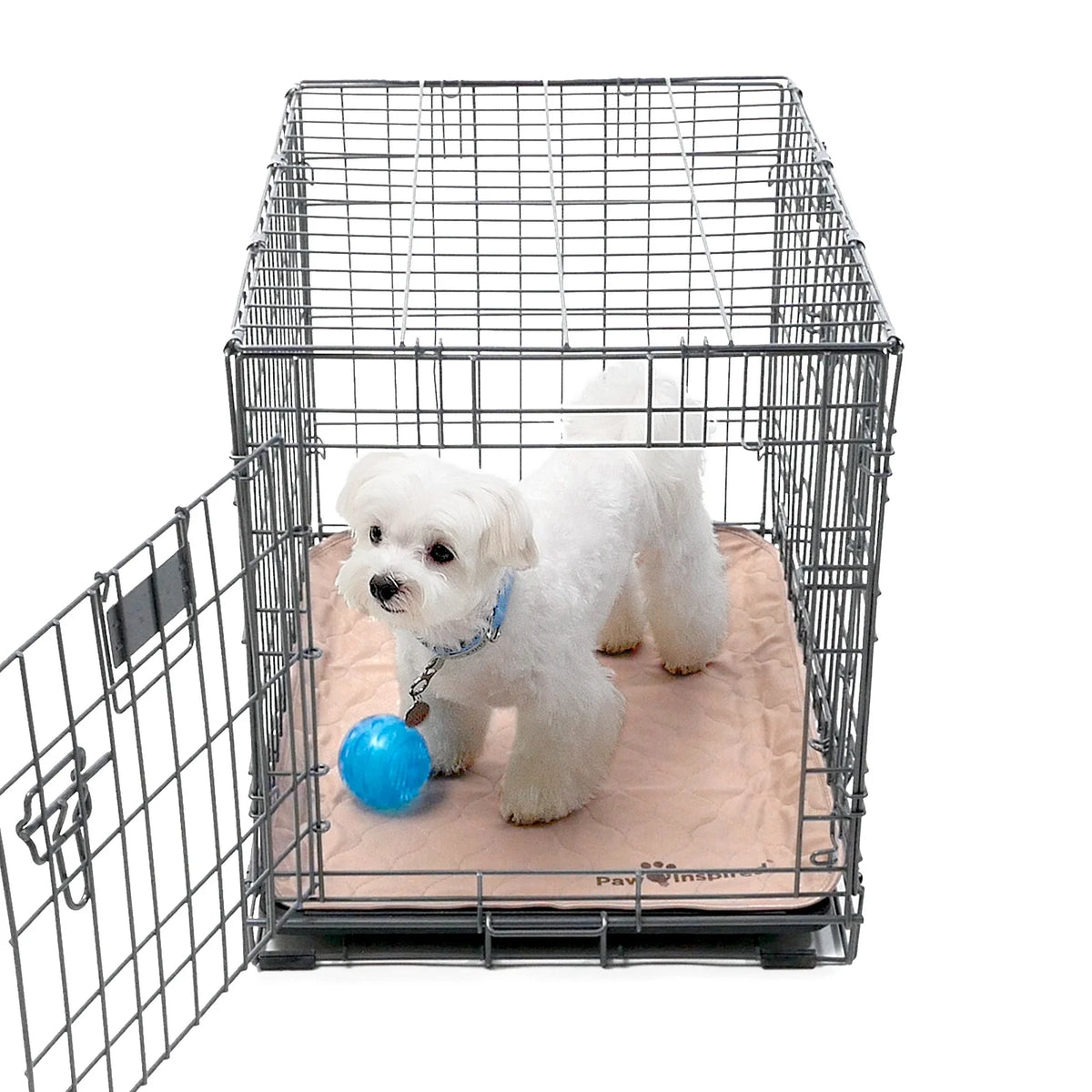 Set of 2 Washable Waterproof Dog Crate Pads - 24" x 18" for 24" Kennels and Crates
