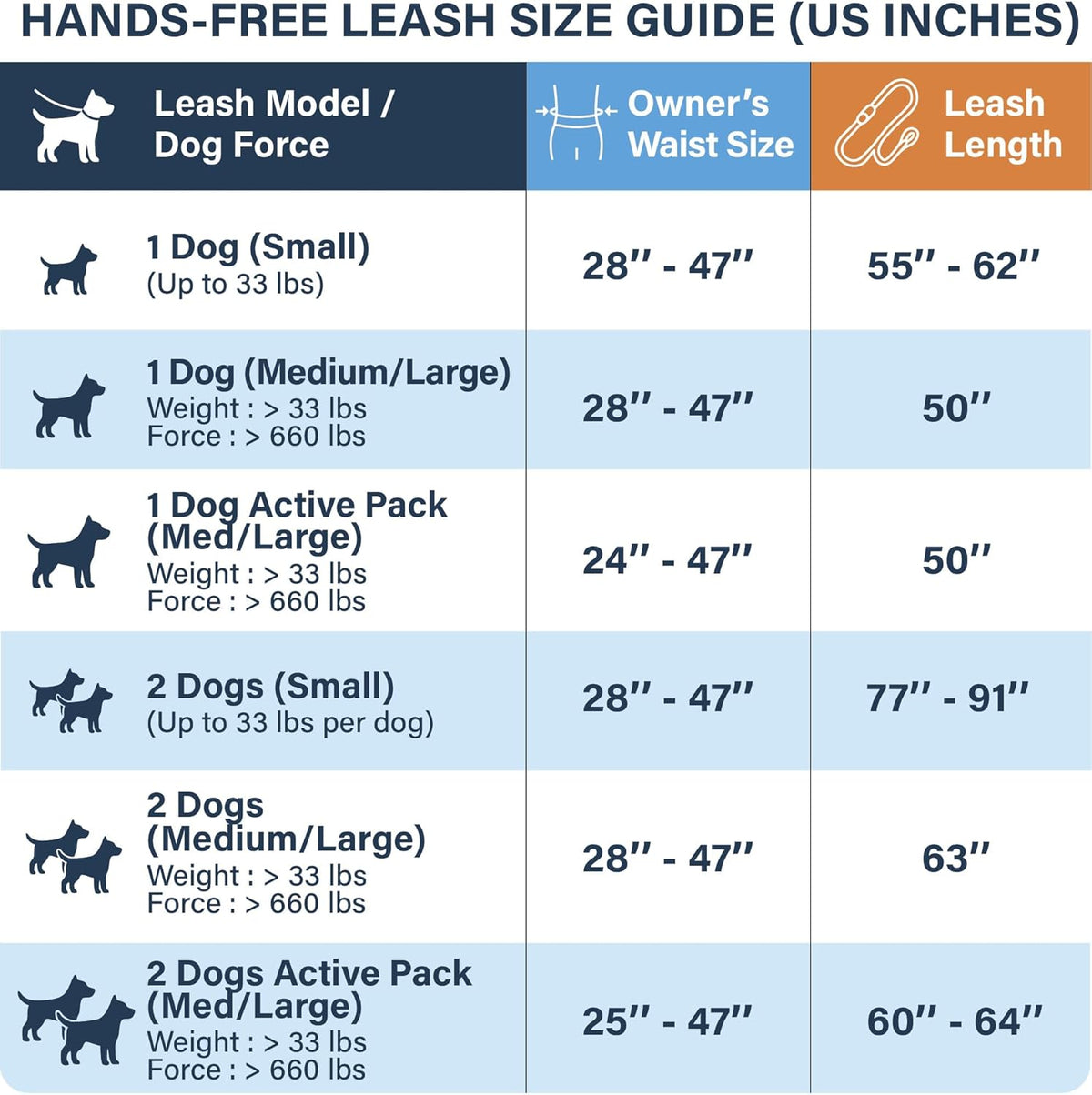 Dual Dog Leash for Medium and Large Breeds, Hands-Free Design (Blue)