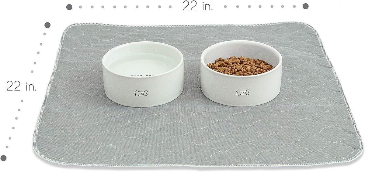 Washable and Reusable Leak-Proof Pet Pee Pads for Dogs and Cats (22" x 22", 2-Pack)